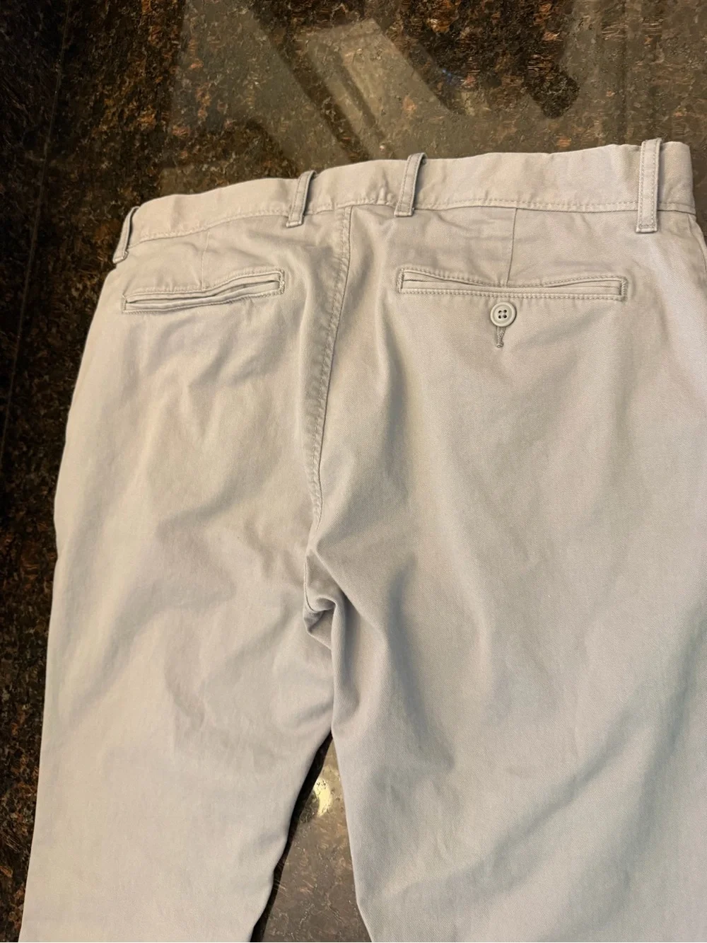J. Crew Cream Pants with Navy Trim